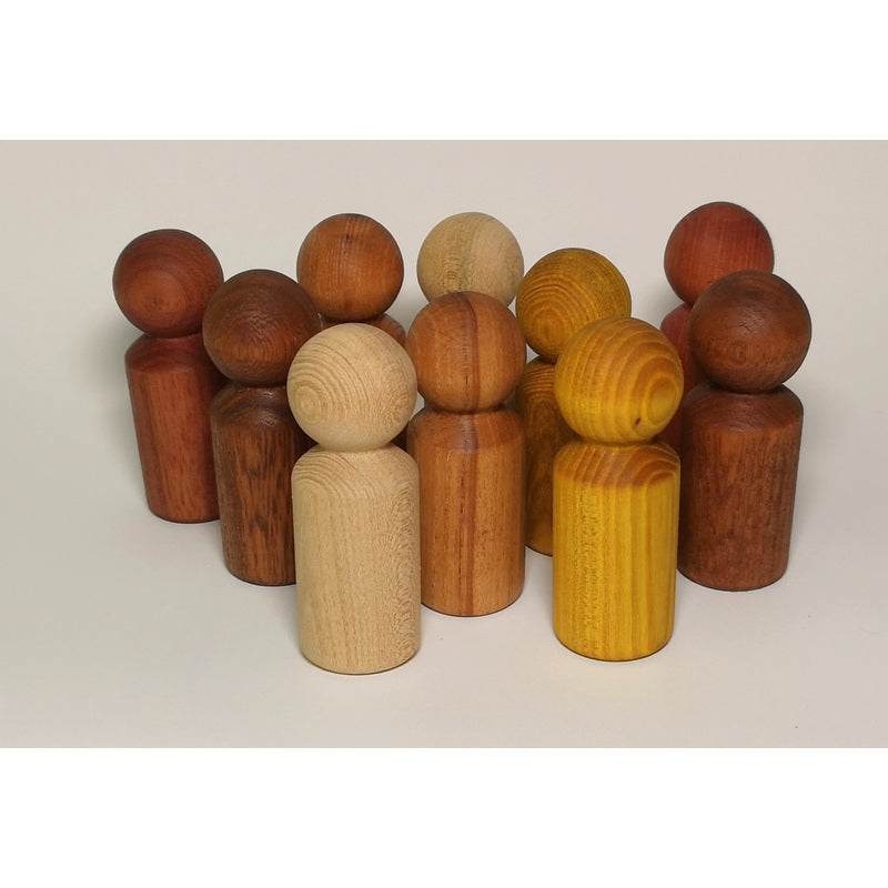 Multikulturelle Holzfiguren (10er-Pack)
