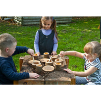 Natürliches Mud Pie Teeservice (16 Teile)