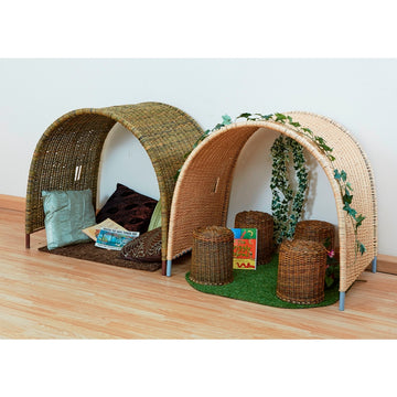 Mittlere Rattan-Paar von Bögen (2er-Pack)