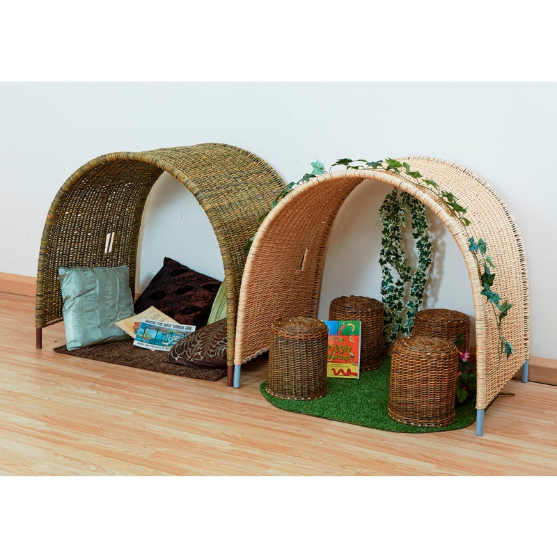 Mittlere Rattan-Paar von Bögen (2er-Pack)