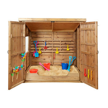 Geschützter Sandkasten