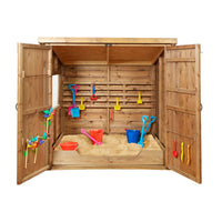 Geschützter Sandkasten