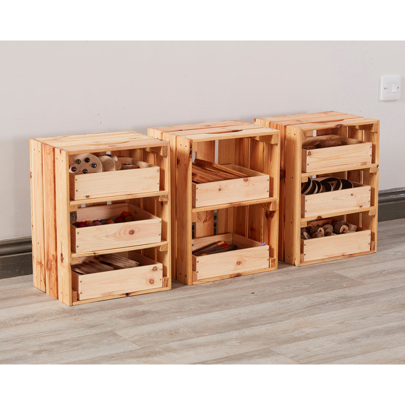 Kistenregal-Set (3er-Pack)