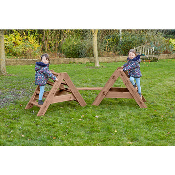 Einfach stabiles Treppenset (2 Rahmen & 2 Planken)