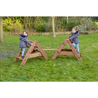 Einfach stabiles Treppenset (2 Rahmen & 2 Planken)