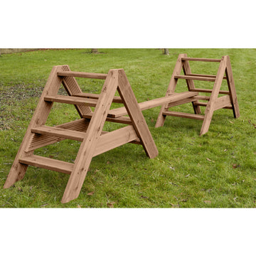 Einfach stabiles Treppenset (4 Rahmen & 4 Planken)