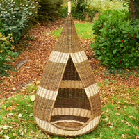 Gestreiftes Weidenwigwam und Pod-Set