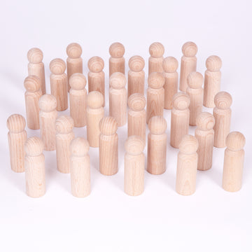 Einfache Holzfiguren (30er-Pack)