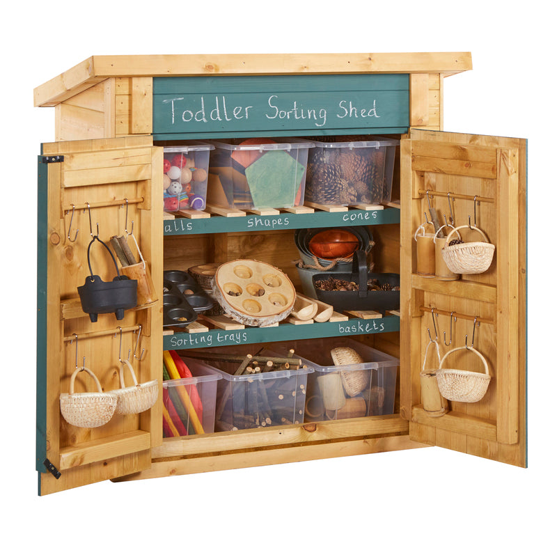 Kleinkind-Mathematik-Sortierschuppen