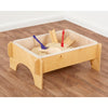 Niedriger Sandkasten mit Tablett