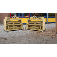 Kreativbau- und Blockwagen - Komplettset (2 Teile)