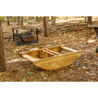 Outdoor-Schaukelboot und Stufen