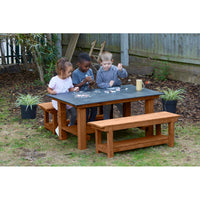 Tafel und Bank Set aus Tafelplatte