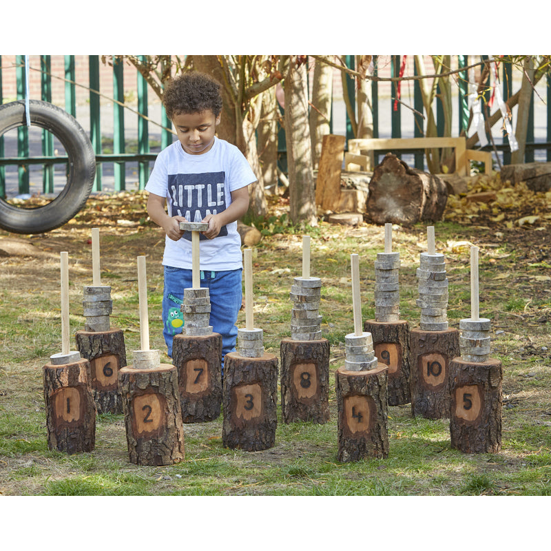 Riesen-Spielplatz Zählen Baumringe (10er-Pack)