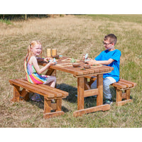 Fleischiger Tisch & Bänke (3er-Pack)