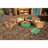 Holzkisten in H-Form (4er-Pack)