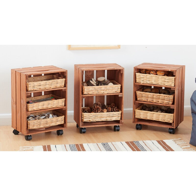 Mobiles Kistenregal-Set (3er-Pack)