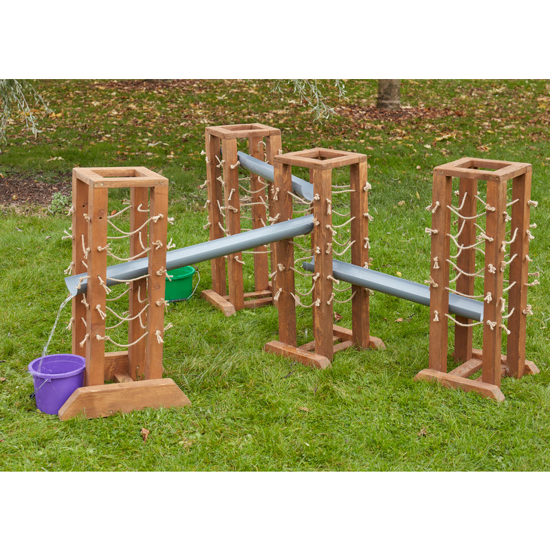 Vierwege-Dachrinnenständer mit einfachem Griff (2er-Pack)