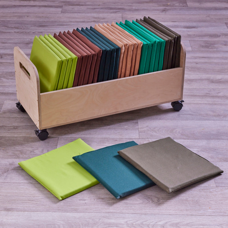 Healswood Flexspace Mobiler Wagen und Kissen (30 Kissen)