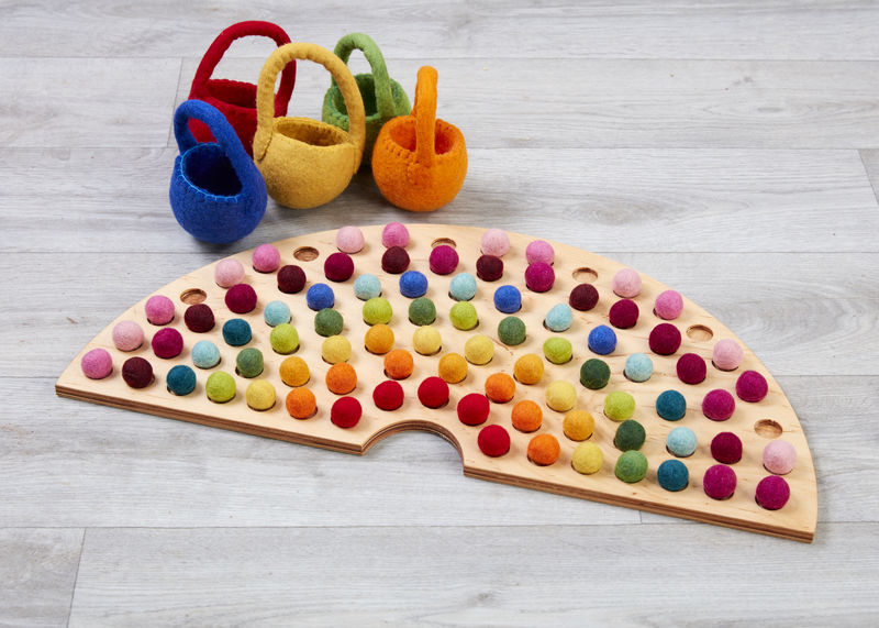Filzkugel Regenbogenmacher