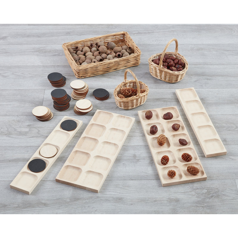 Umkehrbare Holz-Fünf- und Zehnerrahmen (4er-Pack)