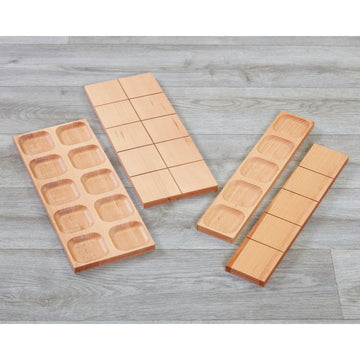 Umkehrbare Holz-Fünf- und Zehnerrahmen (4er-Pack)