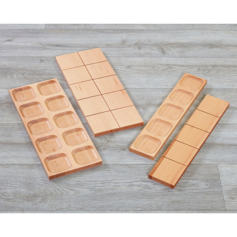 Umkehrbare Holz-Fünf- und Zehnerrahmen (4er-Pack)