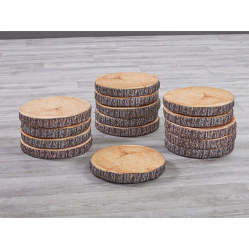Log-Scheiben-Kissen (15er Pack)