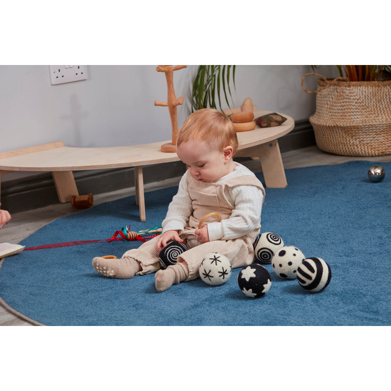 Babymusterbälle Schwarz & Weiss (6 Teile)