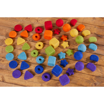 feltalas loose parts rainbow chunks