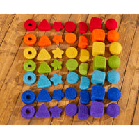 feltalas loose parts rainbow chunks