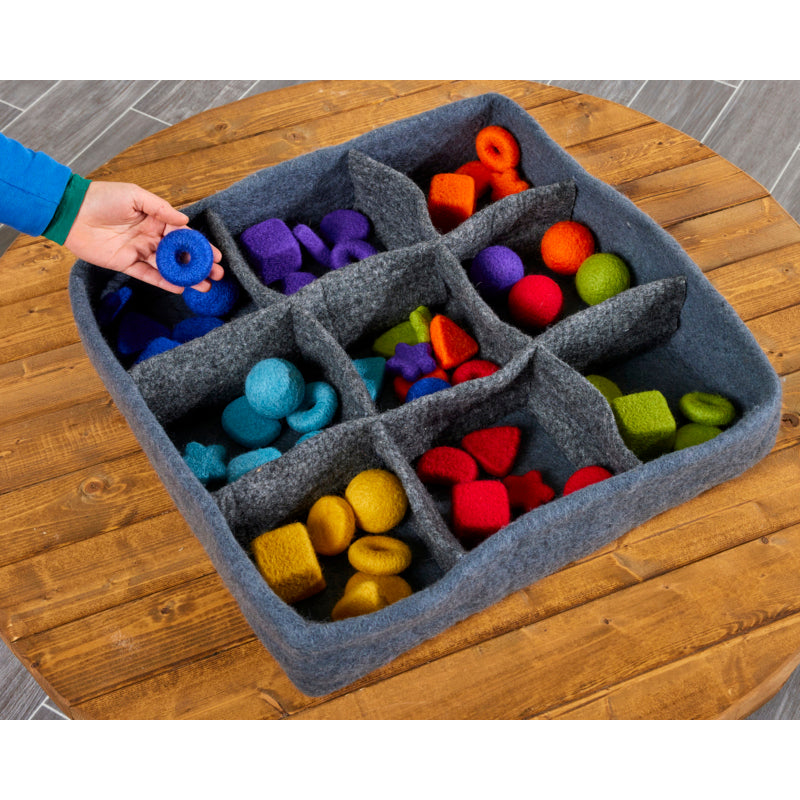 feltalas loose parts rainbow chunks
