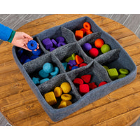 feltalas loose parts rainbow chunks