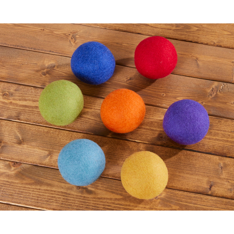 Large Pom Pom Rainbow Felt Balls