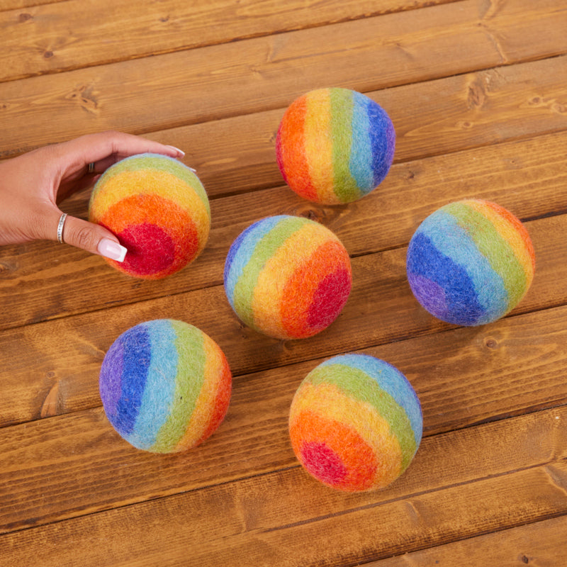 pattern balls - rainbow