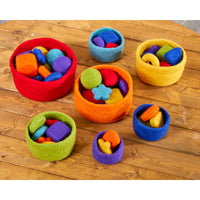 Felt Rainbow Nesting Bowls