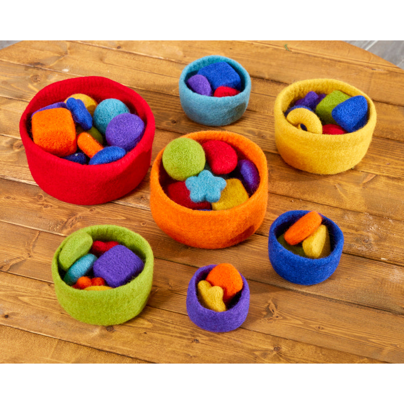 Felt Rainbow Nesting Bowls